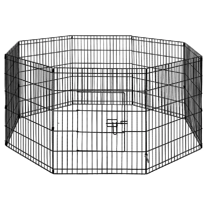 i.Pet Pet Playpen Dog Playpen 30" 8 Panel Puppy Exercise Cage Enclosure Fence