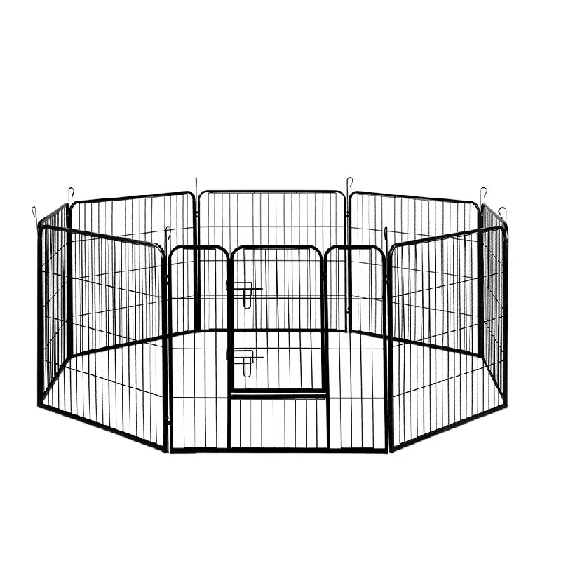 i.Pet Pet Playpen Dog Playpen 8 Panel Exercise Cage Enclosure Fence 80x80cm