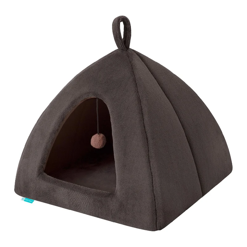 Brown Pyramid Cat House