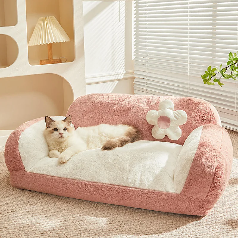 Fashion Leisure Plush Warm Cat Sofa Bed