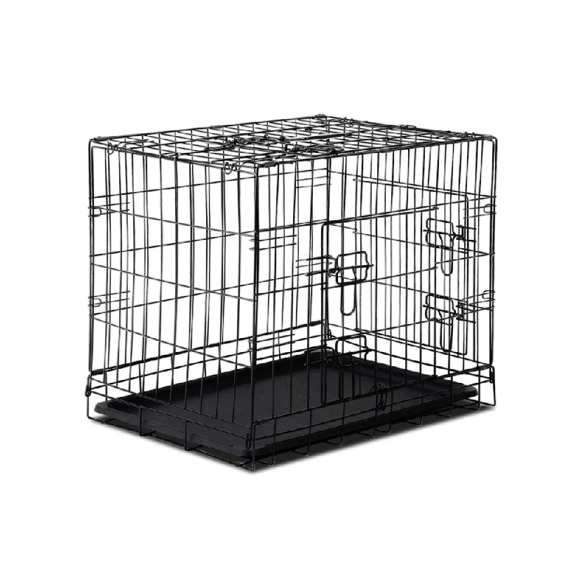 i.Pet Dog Cage 24inch Pet Cage - Black