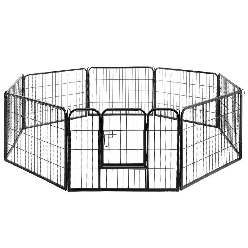 i.Pet Dog Playpen Pet Playpen 8 Panel Puppy Exercise Cage Enclosure Fence 80x60cm