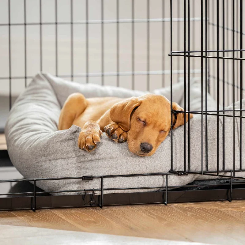 Cosy & Calming Puppy Crate Bed With Removable Covers In Inchmurrin Ground By Lords & Labradors