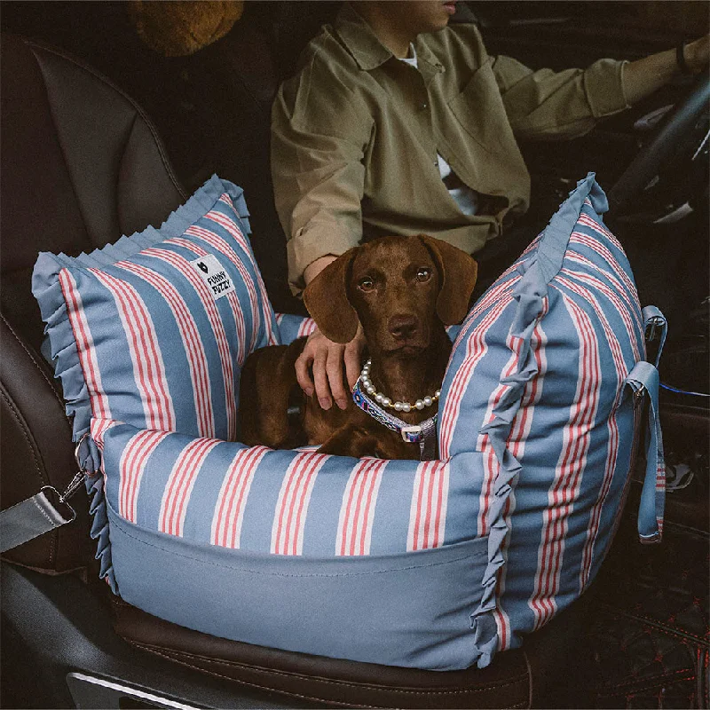 Lace Stripe Travel Safety Waterproof Dog Car Seat Booster