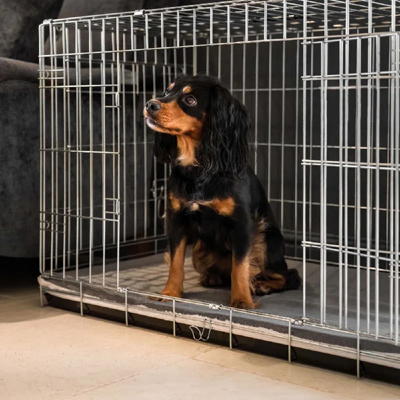 Essentials Twill Cage Mat in Slate by Lords & Labradors