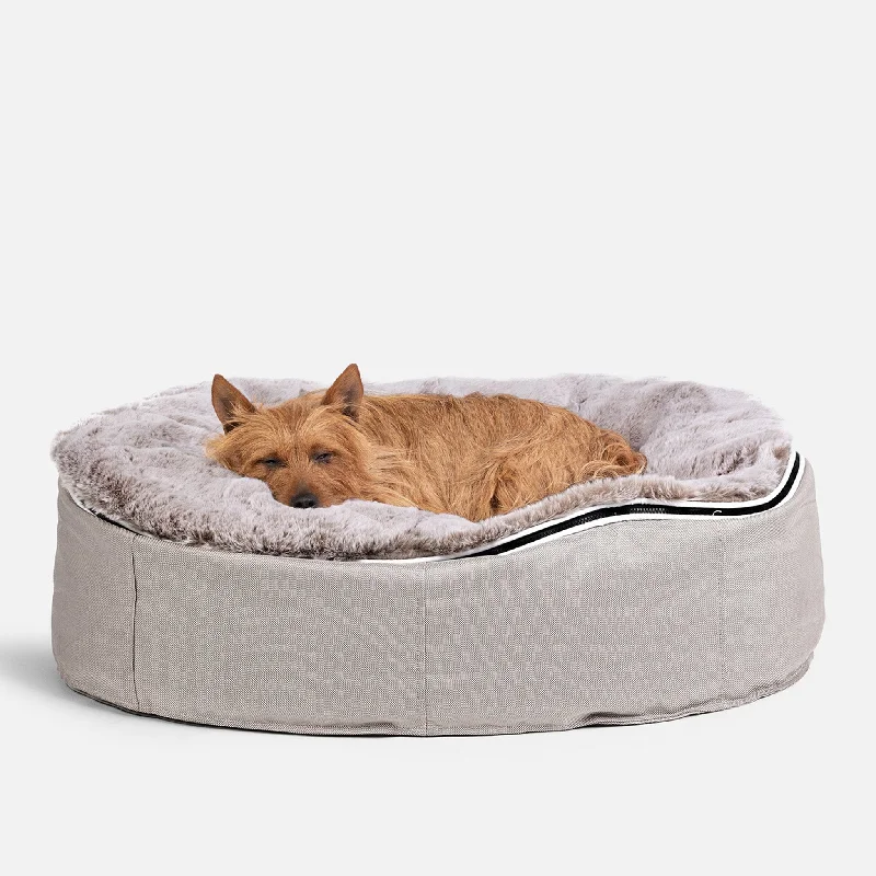 (M) Premium Indoor/Outdoor Dog Bed (Cappuccino)