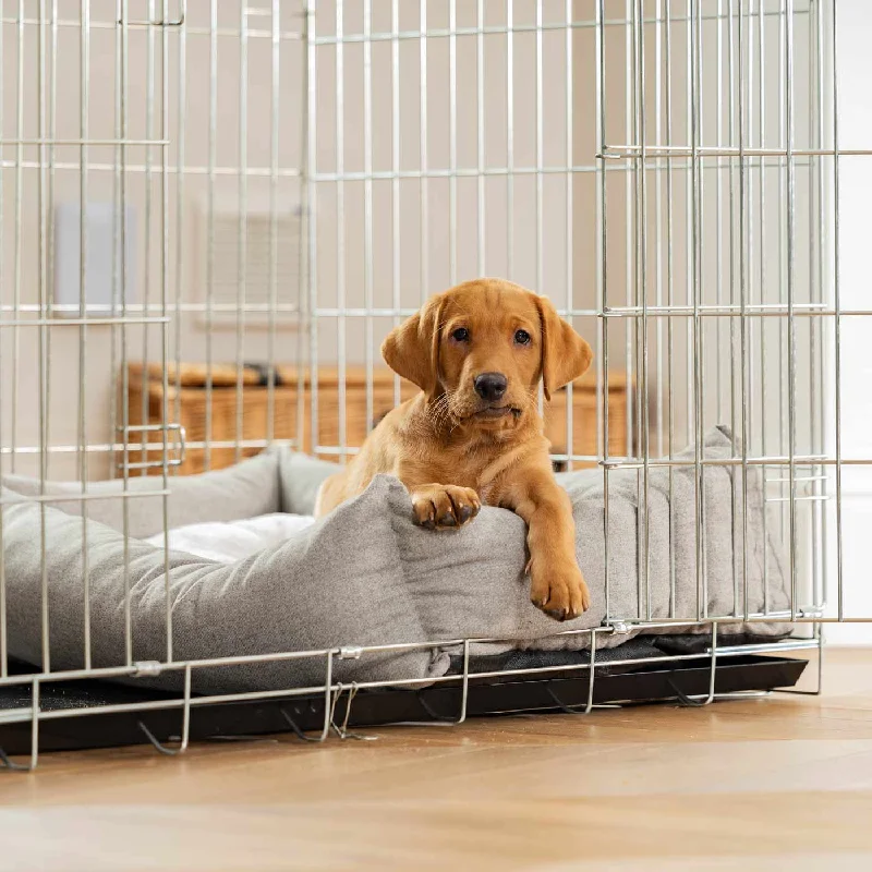 Personalised Cosy & Calming Puppy Crate Bed In Inchmurrin Ground By Lords & Labradors