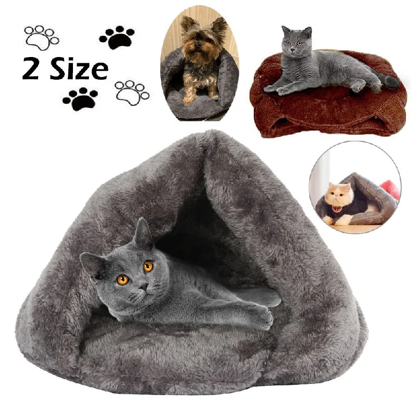 Pet Cat Dog Sleeping Bed Kennel Puppy Cave House Super Soft Mat Dog Blanket Cat Pad Pet Warm Nest