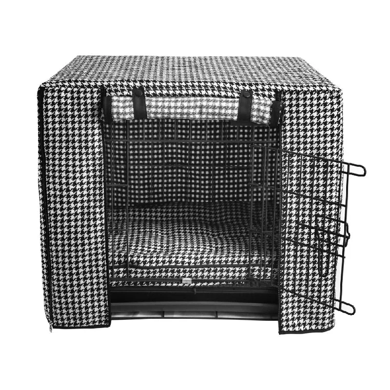 Premium Dog Crate Cover, Houndstooth