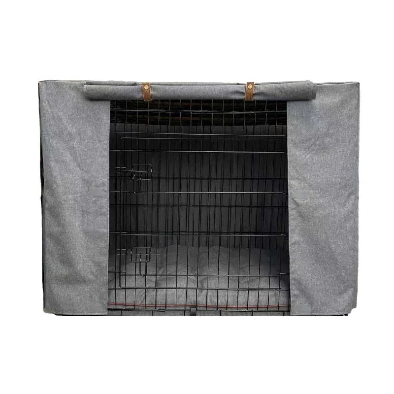 Premium Dog Crate Cover, Storm Grey