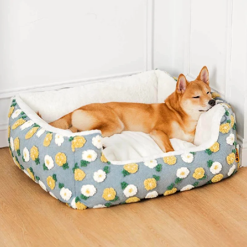 Ultra Cozy Handmade Woolen Tufting Dog & Cat Bed