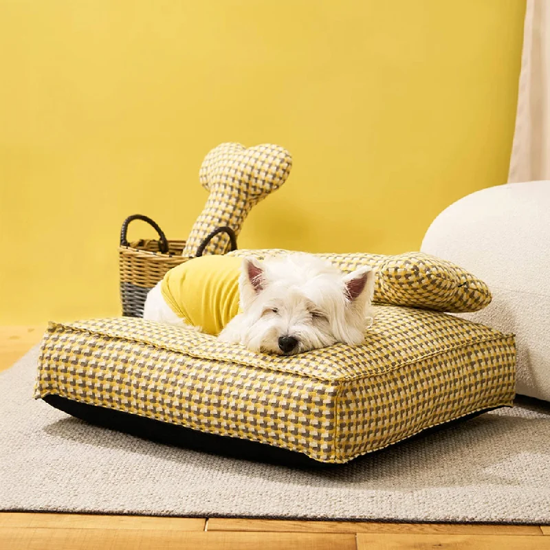 Waffle Shape Sweet Dreams Calming Dog Bed