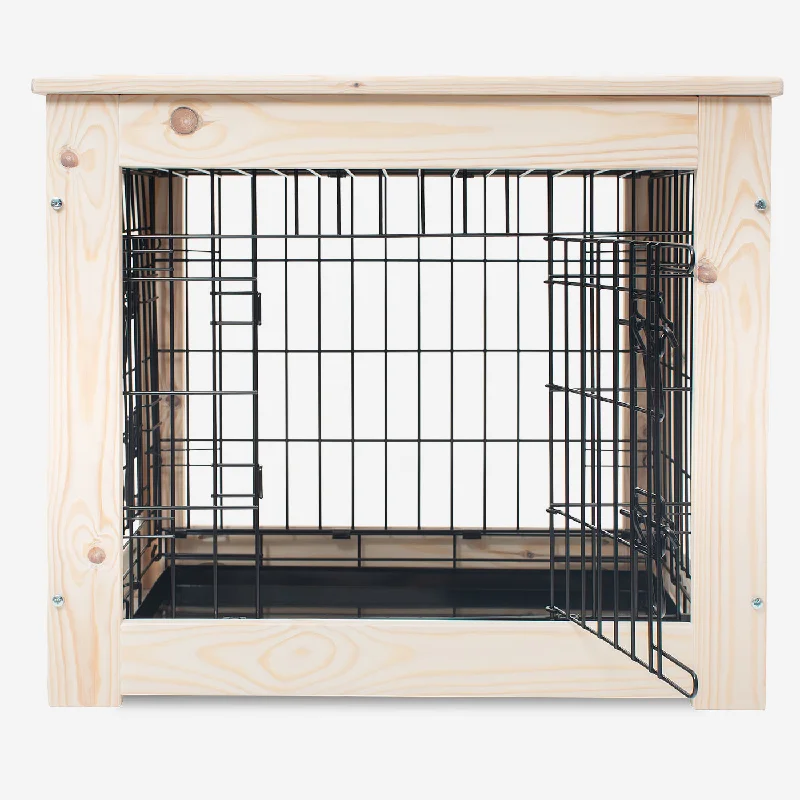 Wooden Salcombe Crate Surround With Black Crate by Lords & Labradors