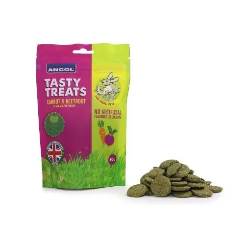 Ancol Small Animal Training Treats Carrot and Beetroot 90g