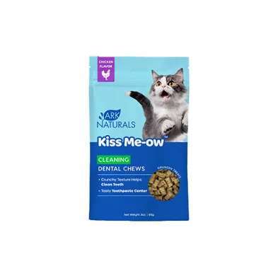 ARK NATURALS® Kiss Me-ow™ Cleaning Dental Treats Chicken Flavor Cat Treats 3oz