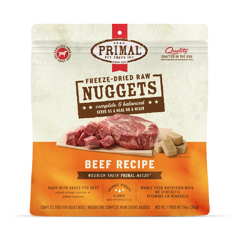 Freeze-Dried Raw Nuggets Dog Food <br> Beef Recipe