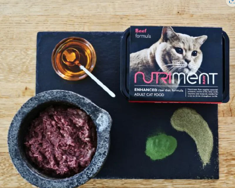 Nutriment Cat Beef Formula 500g tray- Raw Adult Cat Food