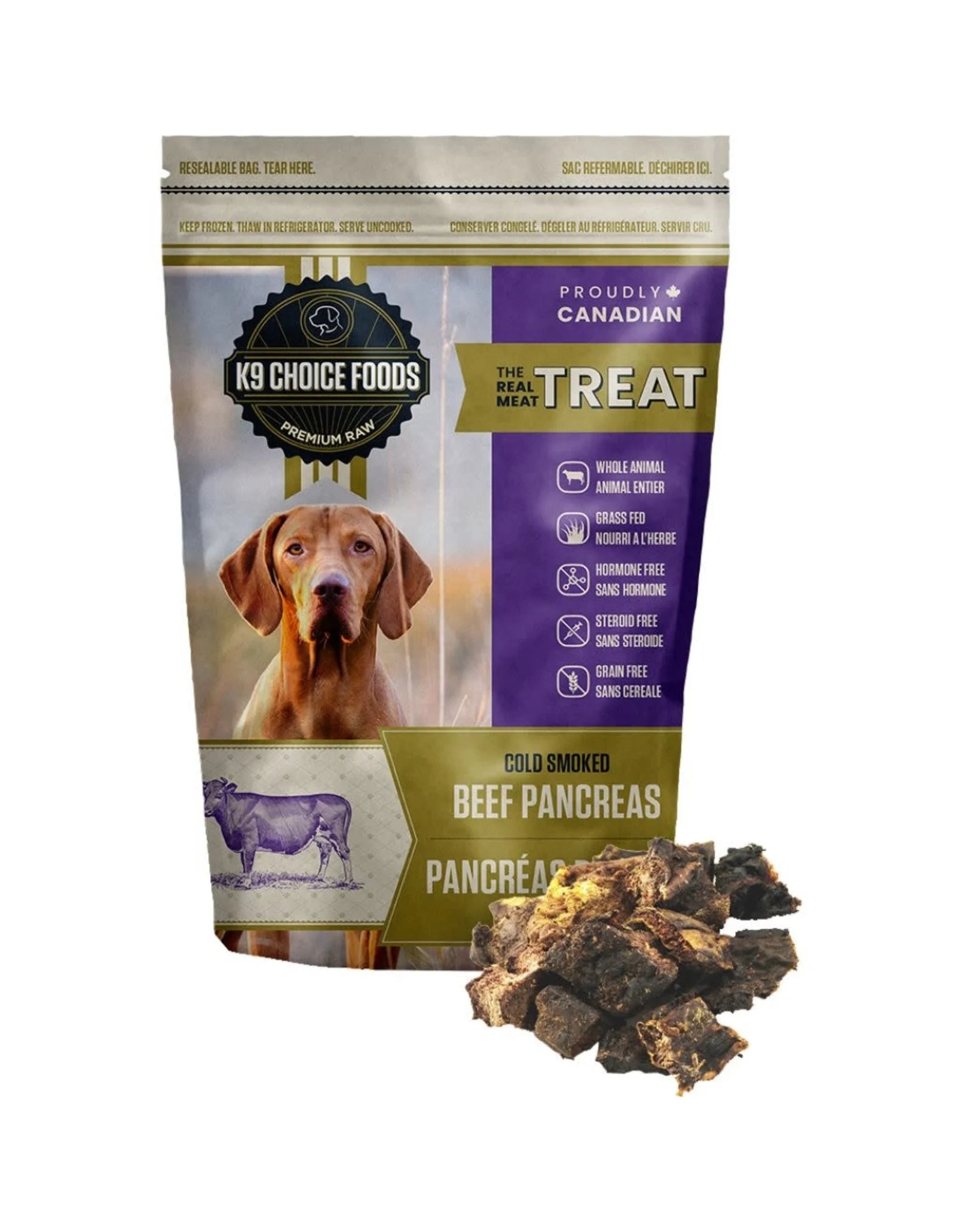 Cold Smoked Beef Pancreas Treat -227g