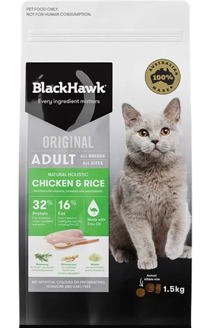 BLACK HAWK Adult Cat Chicken