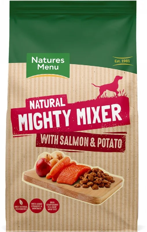 NATURES MENU BISCUITS  MIGHTY MIXER WITH SALMON & POTATOES  FOR ADULT DOGS 2 KG