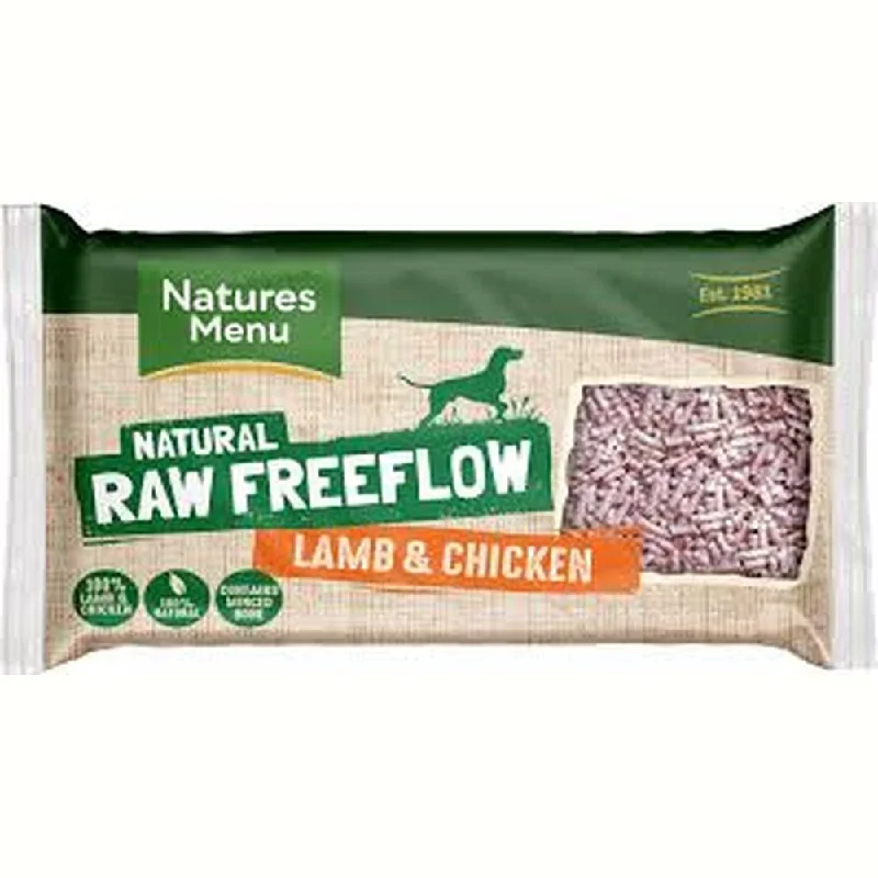 NATURES MENU HOME PREPARE RAW  LAMB AND CHICKEN FREE FLOW MINCE  FOR ADULT DOGS  2KG