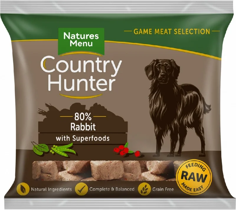 COUNTRY HUNTER RAW NUGGETS  FULL-FLAVOURED RABBIT  FOR ADULT DOGS-1KG