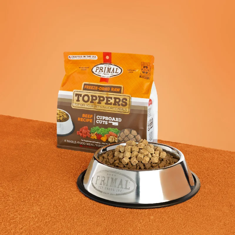 Cupboard Cuts Freeze-Dried Raw Toppers for Cat & Dog <br> Beef Recipe