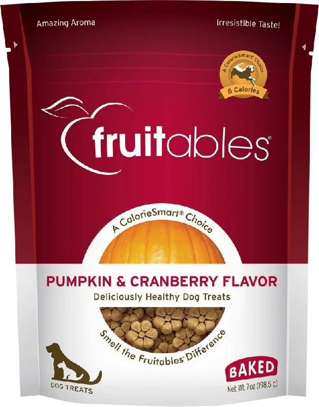 Fruitables Crunchy Pumpkin & Cranberry Dog Treats (7-oz)