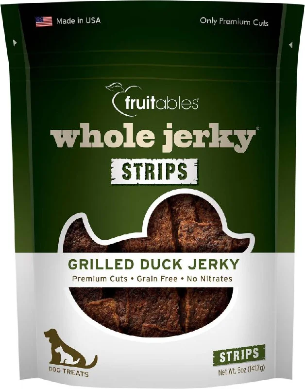 Fruitables Whole Jerky Grilled Duck Jerky Dog Treats (5-oz)