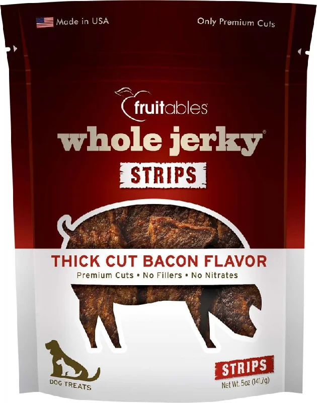 Fruitables Whole Jerky Thick Cut Bacon Dog Treats (5-oz)