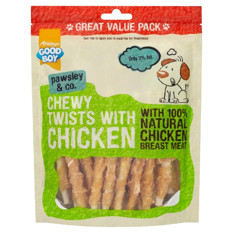 Good Boy Chewy Chicken Twisters Dog Treats 320g