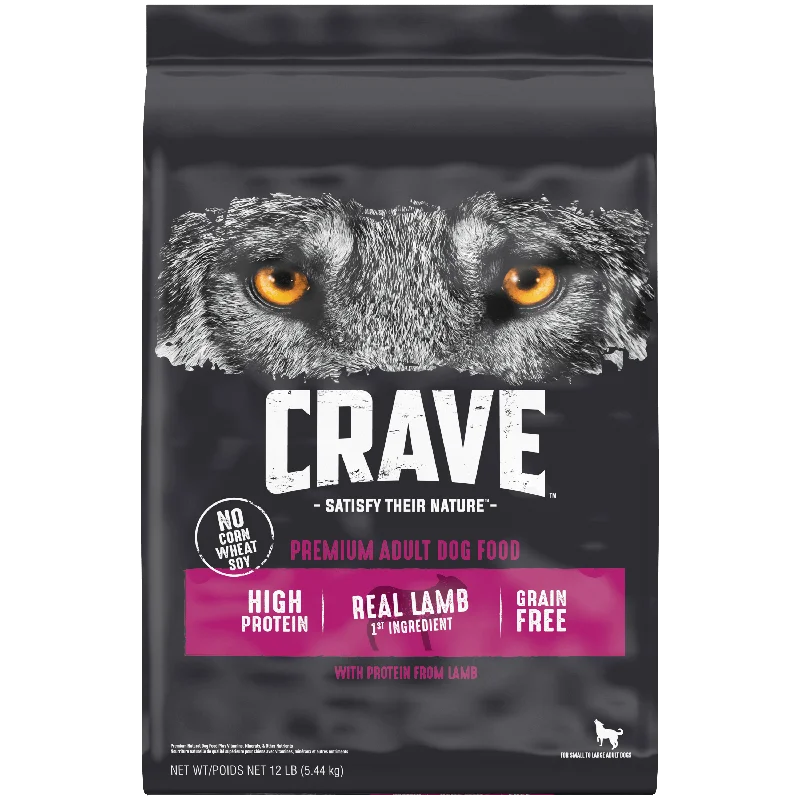 CRAVE™ Grain Free Adult Dry Dog Food with Protein from Lamb