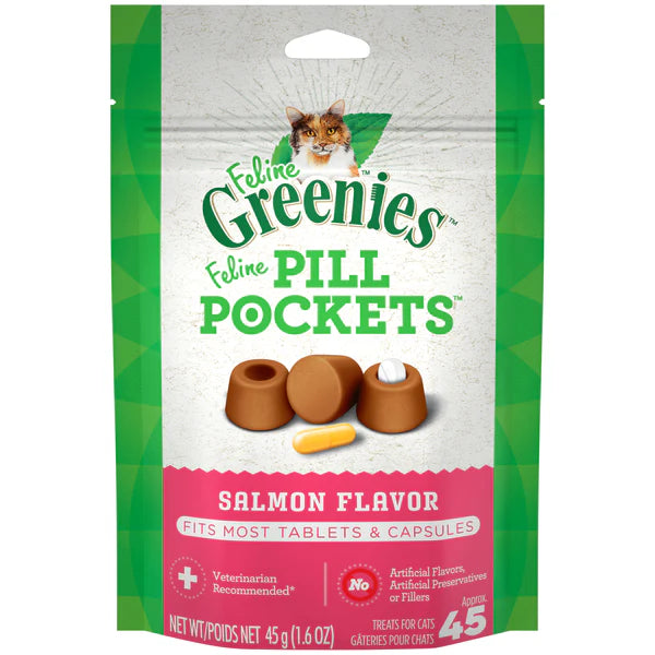 Greenies Pill Pockets Salmon Flavored treats 45ct