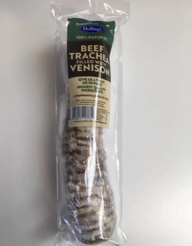 Hollings 100% Natural Beef Trachea Filled with Venison Dog Treat