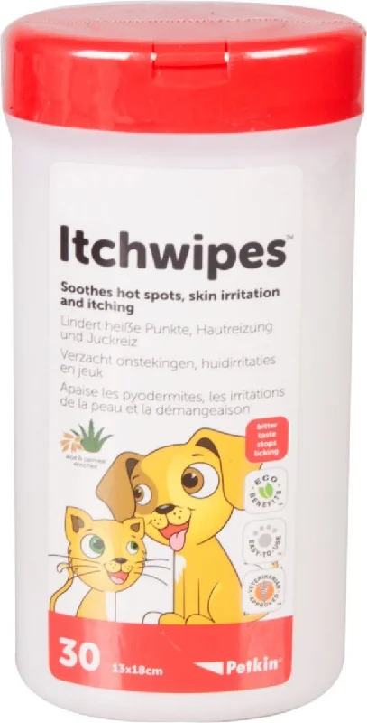 Petkin Itch Stop Wipes for Cats and Dogs x 30