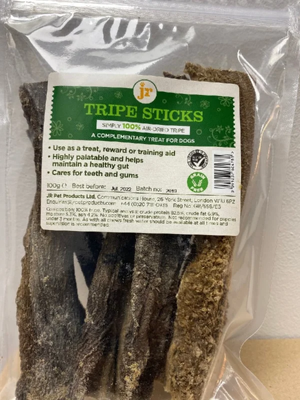 JR DRIED TRIPE STICKS 100g | A NATURAL DOG TRAET