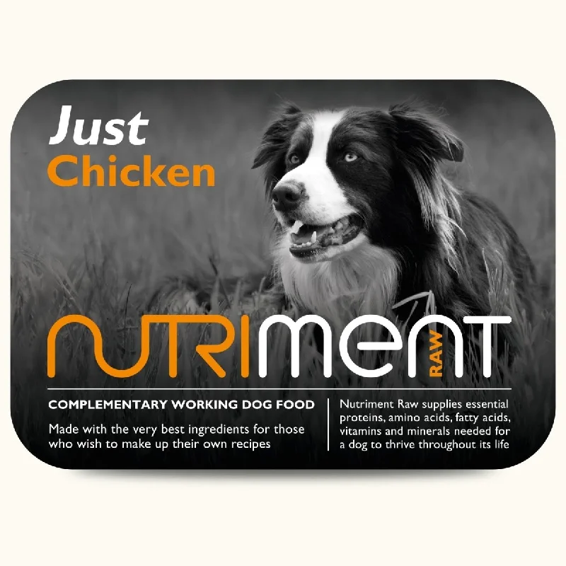 Nutriment  Just Chicken Raw Dog Food 500gm Tray