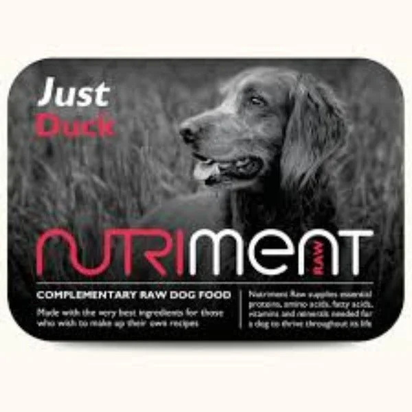 Nutriment Just Duck Raw Adult Dog Food 500gm Tray