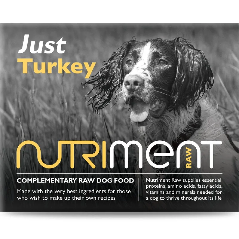 Nutriment Just Turkey Raw Dog Food 500g Tray