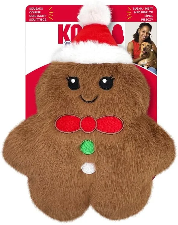 Kong® HOLIDAY Snuzzles Mini Gingerbread Dog Toy