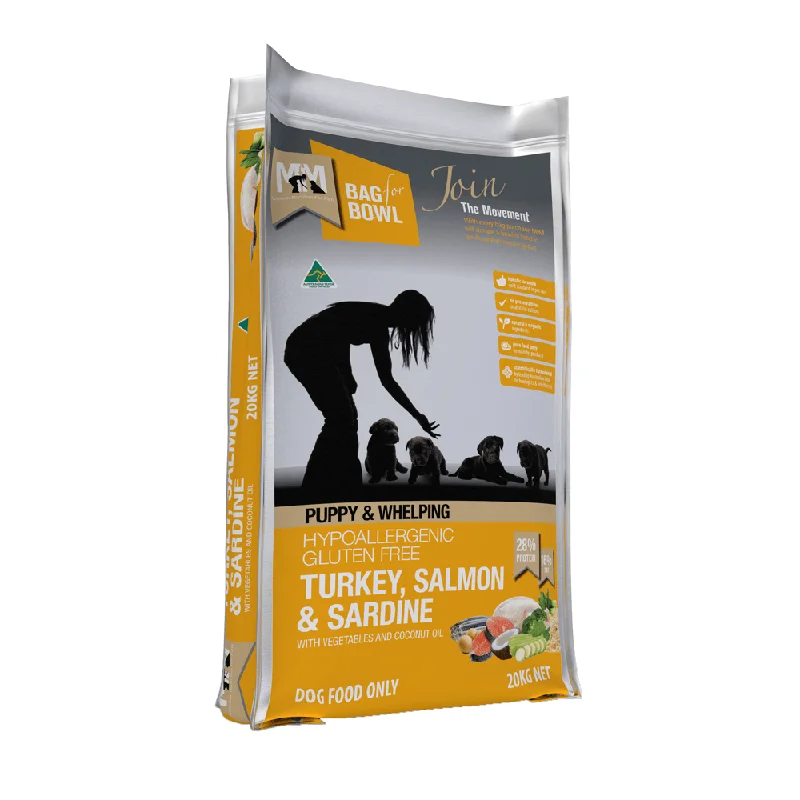 MEALS FOR MUTTS Turkey, Salmon & Sardine - Puppy (Yellow/Orange)