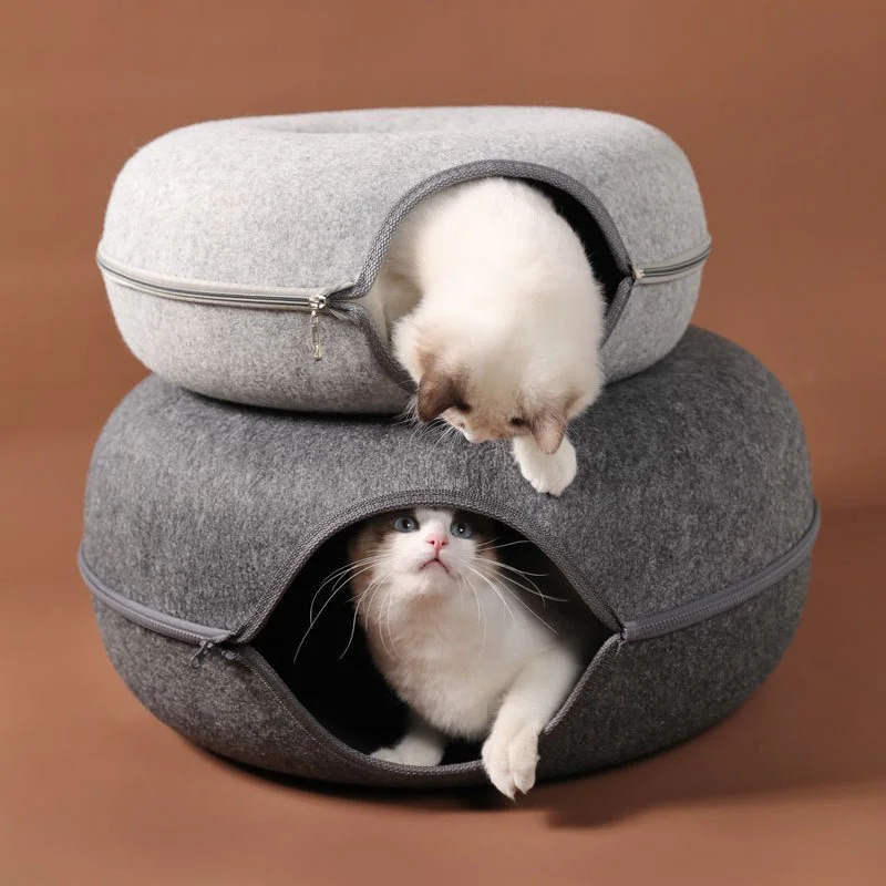 Natural Felt Cat Cave