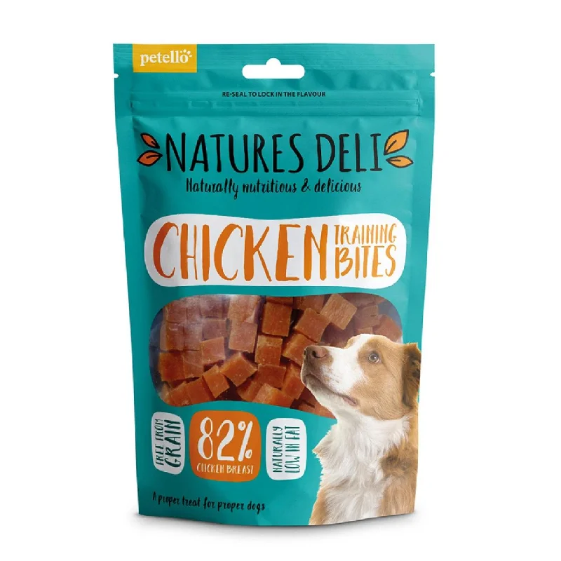 Natures Deli Chicken Training Bites Dog Treats 100g