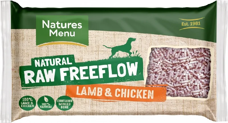 NATURES MENU HOME PREPARE RAW  LAMB AND CHICKEN FREEFLOW MINCE  FOR ADULT DOGS