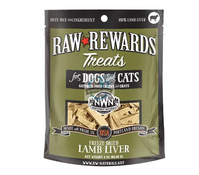 Northwest Freeze Dried Lamb Liver Dog and Cat Treats