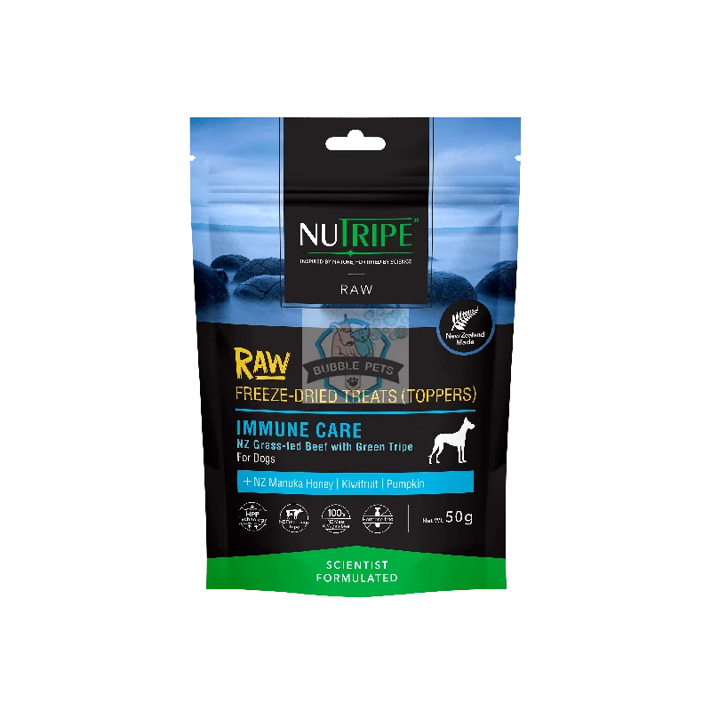 Nutripe Raw Freeze Dried Treats (Toppers) Immune Care Dog 50g