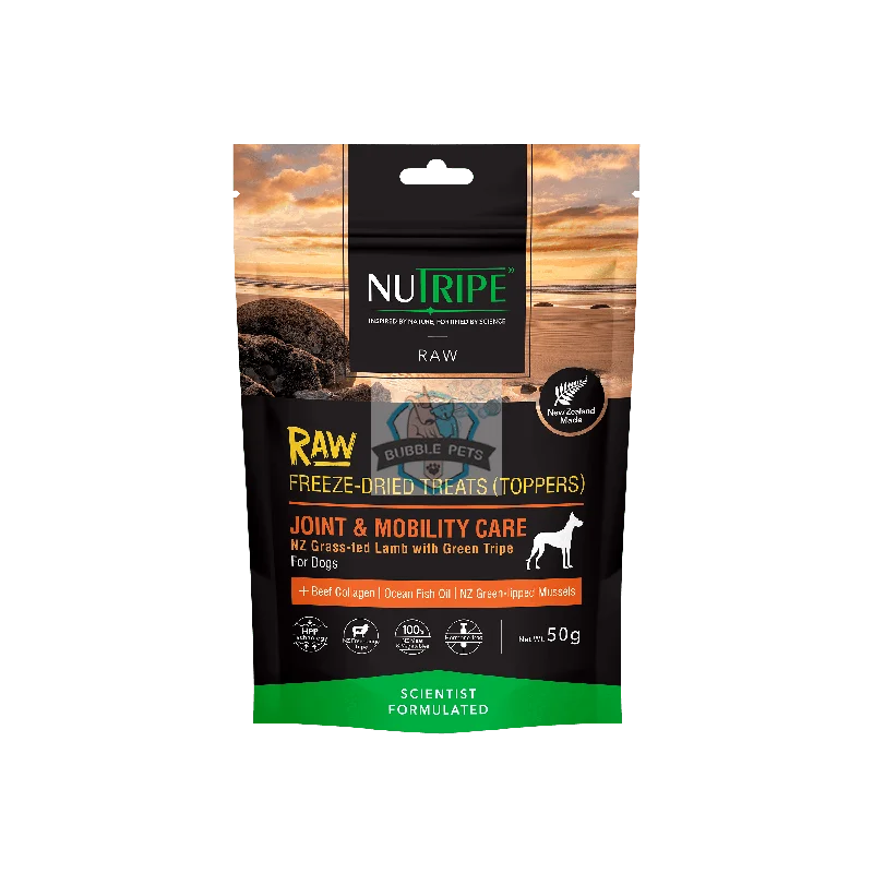 Nutripe Raw Freeze Dried Treats (Toppers) Joint & Mobility Care Dog 50g