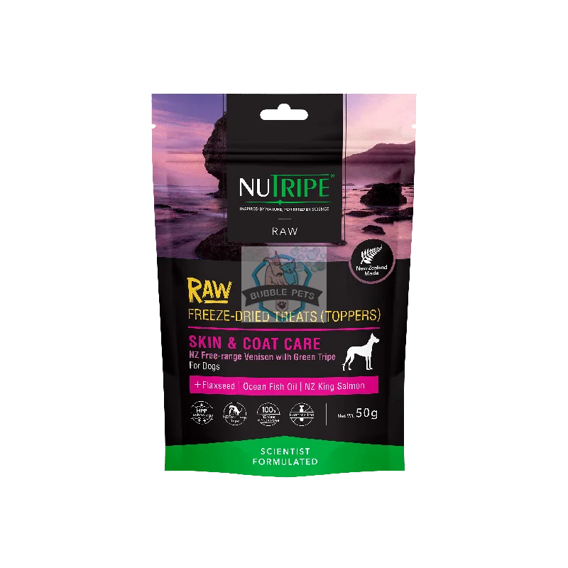 Nutripe Raw Freeze Dried Treats (Toppers) Skin & Coat Care Dog 50g