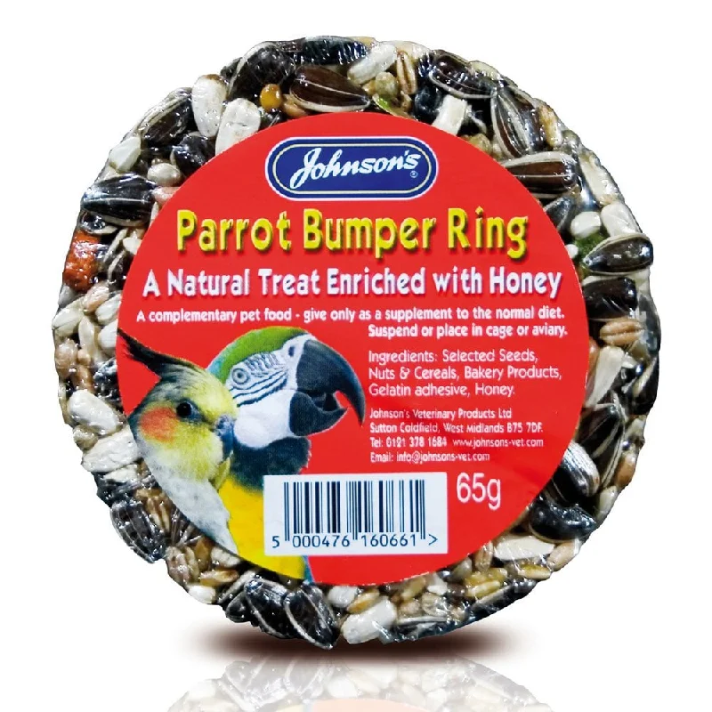 Parrot Bumper RIng 65g, A Natural Treat Enriched With Honey