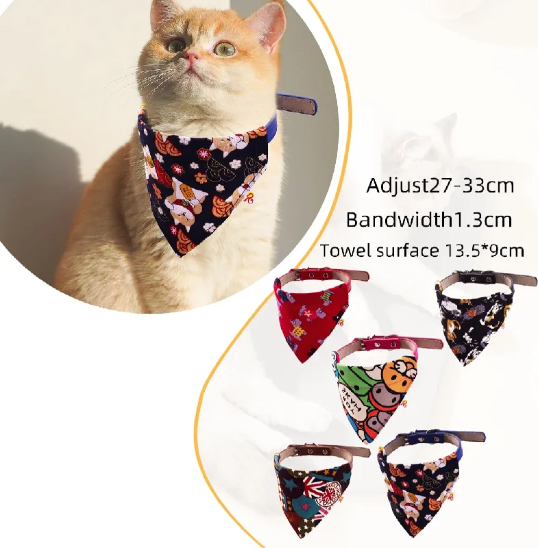 Pet Collar and Bandana (Pack of 5)